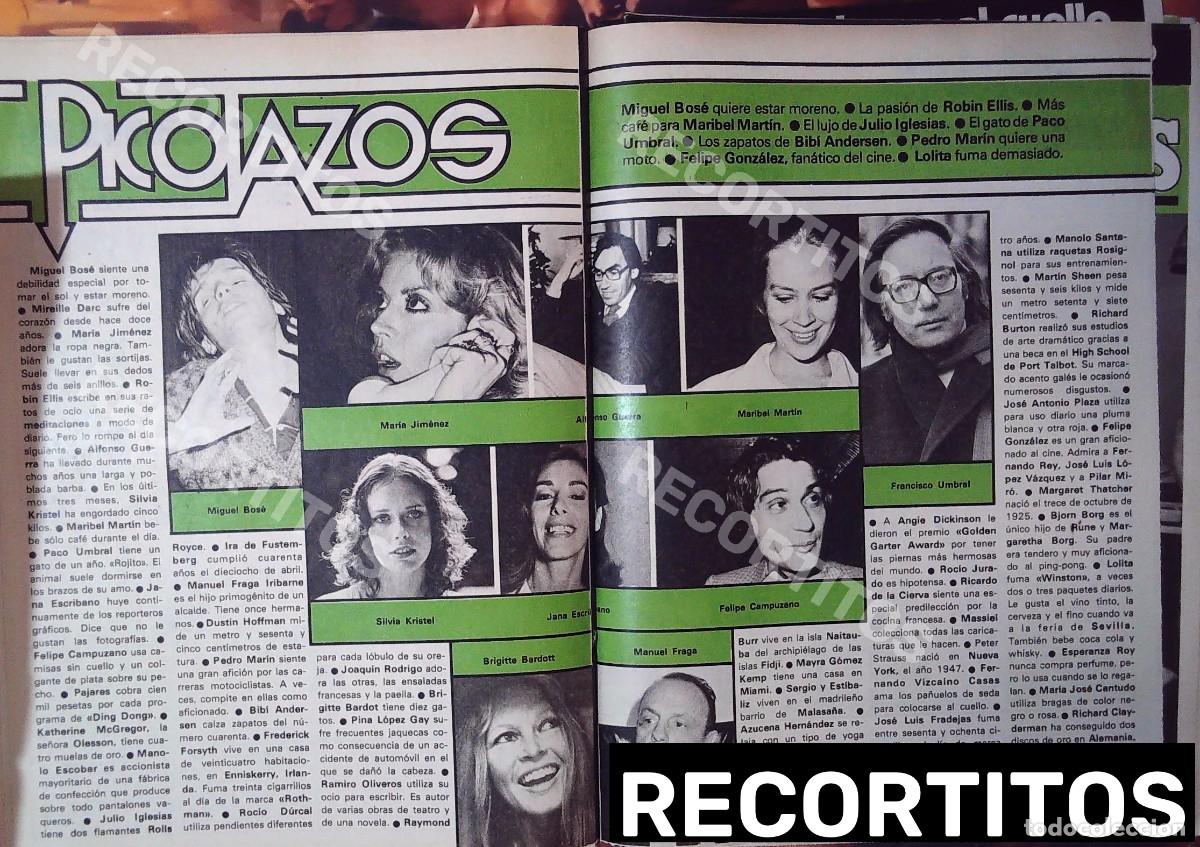 Cine: miguel bose francisco umbral paco maribel martin brigitte bardot maria jimenez silvia kristel