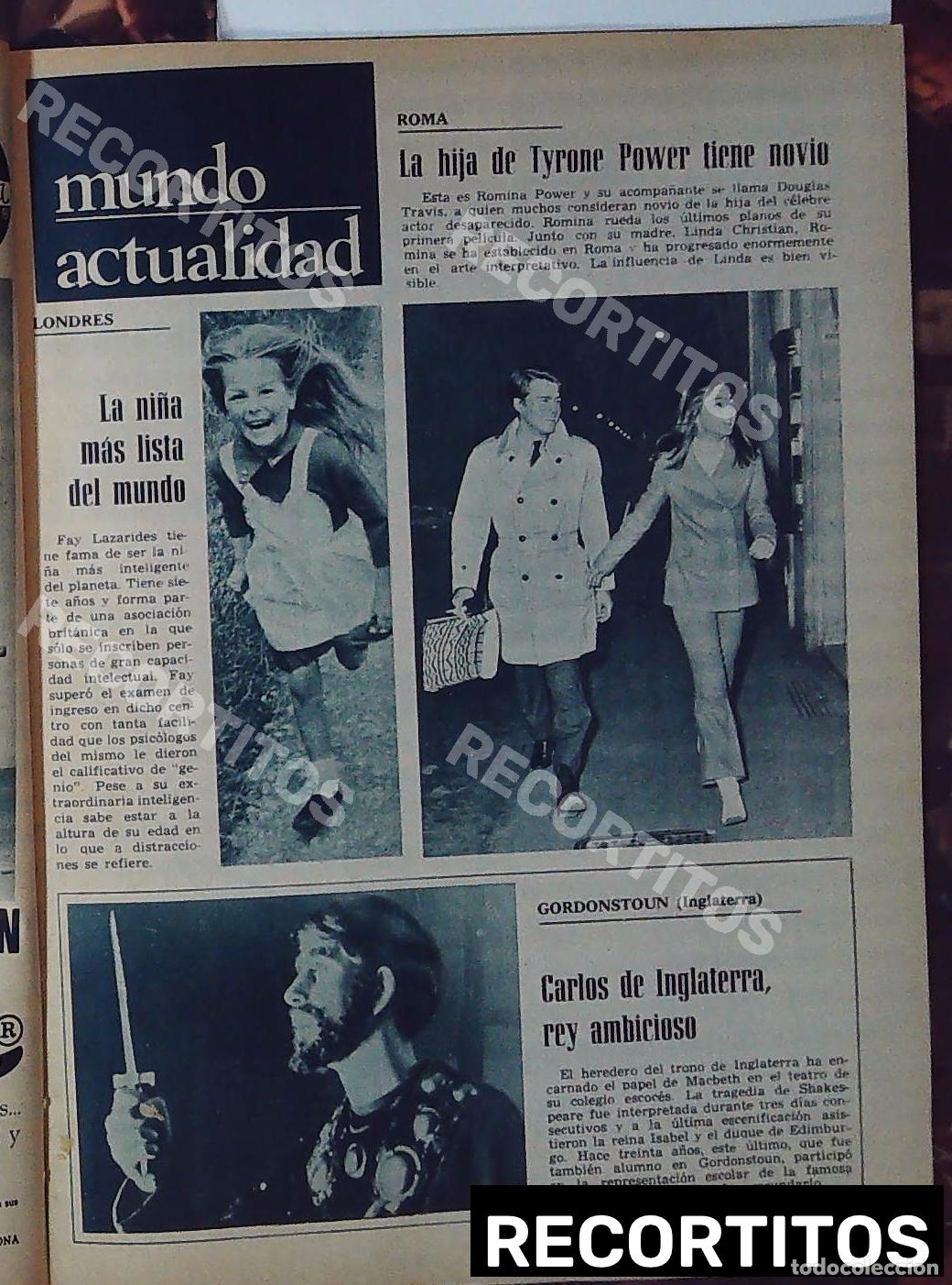 Cine: romina power tyrone power carlos de inglaterra