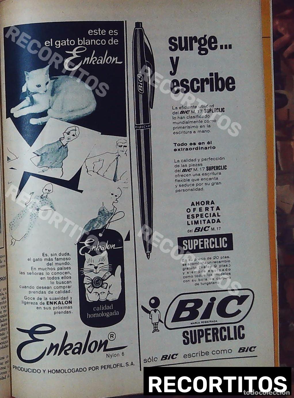 Cine: bic anuncio publicidad BOLIGRAFO enkalon