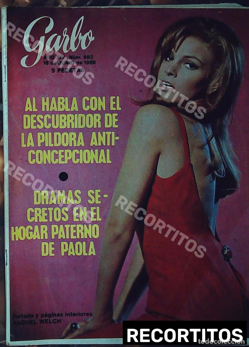 Cine: recorte portada y reportaje de 1966 raquel welch
