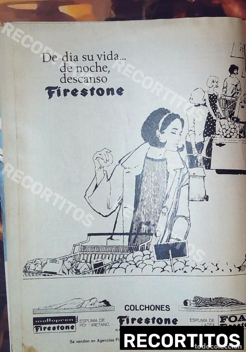 Cine: firestone colchones anuncio publicidad vintage original