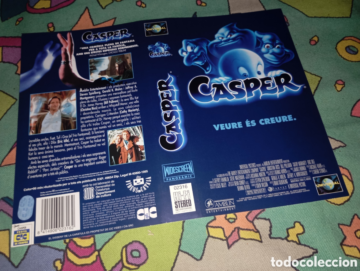 Cine: Car&aacute;tula vhs- Casper - catalan - Foto 1