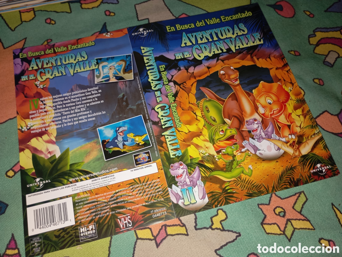Cine: Car&aacute;tula vhs- aventuras en el gran valle (2)