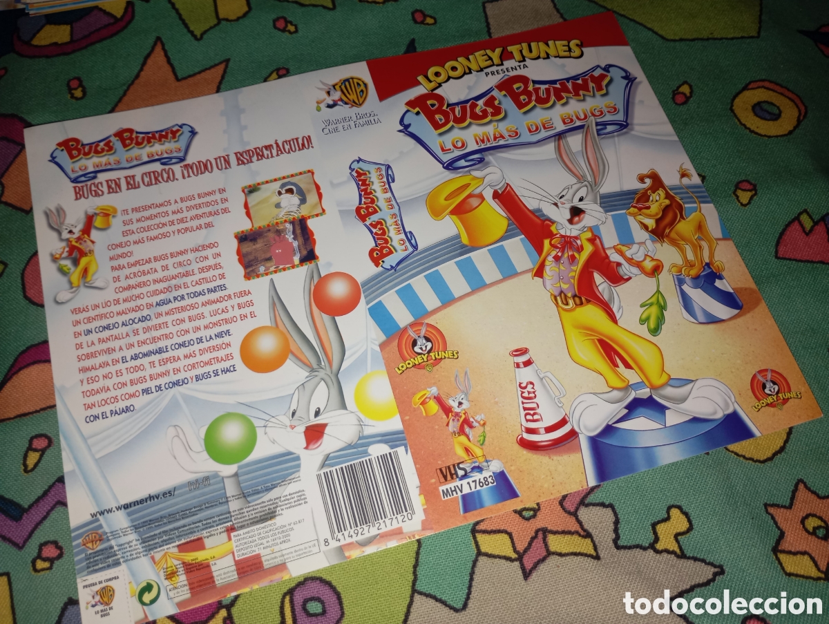 Cine: Car&aacute;tula vhs- Looney tunes - Bugs bunny