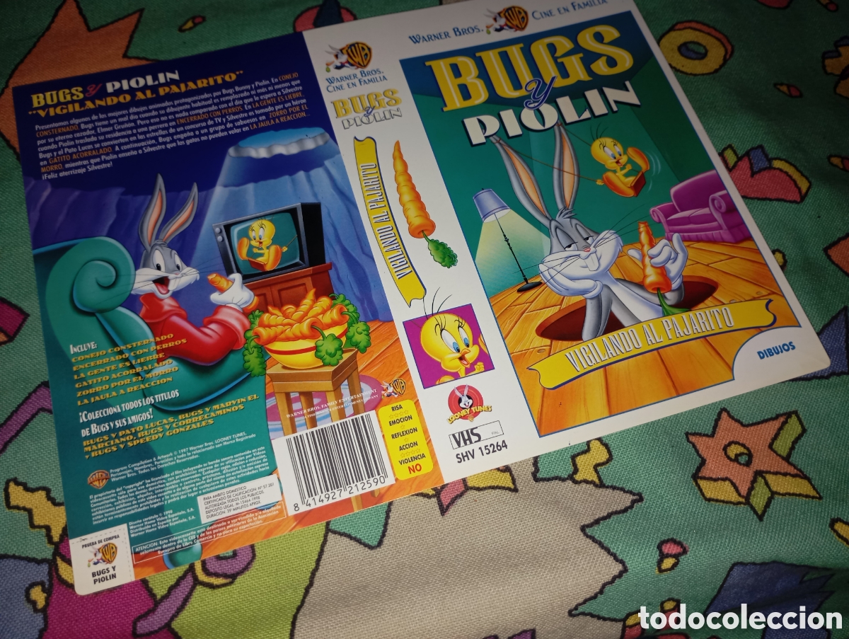 Cine: Car&aacute;tula vhs- Bugs bunny y piolin