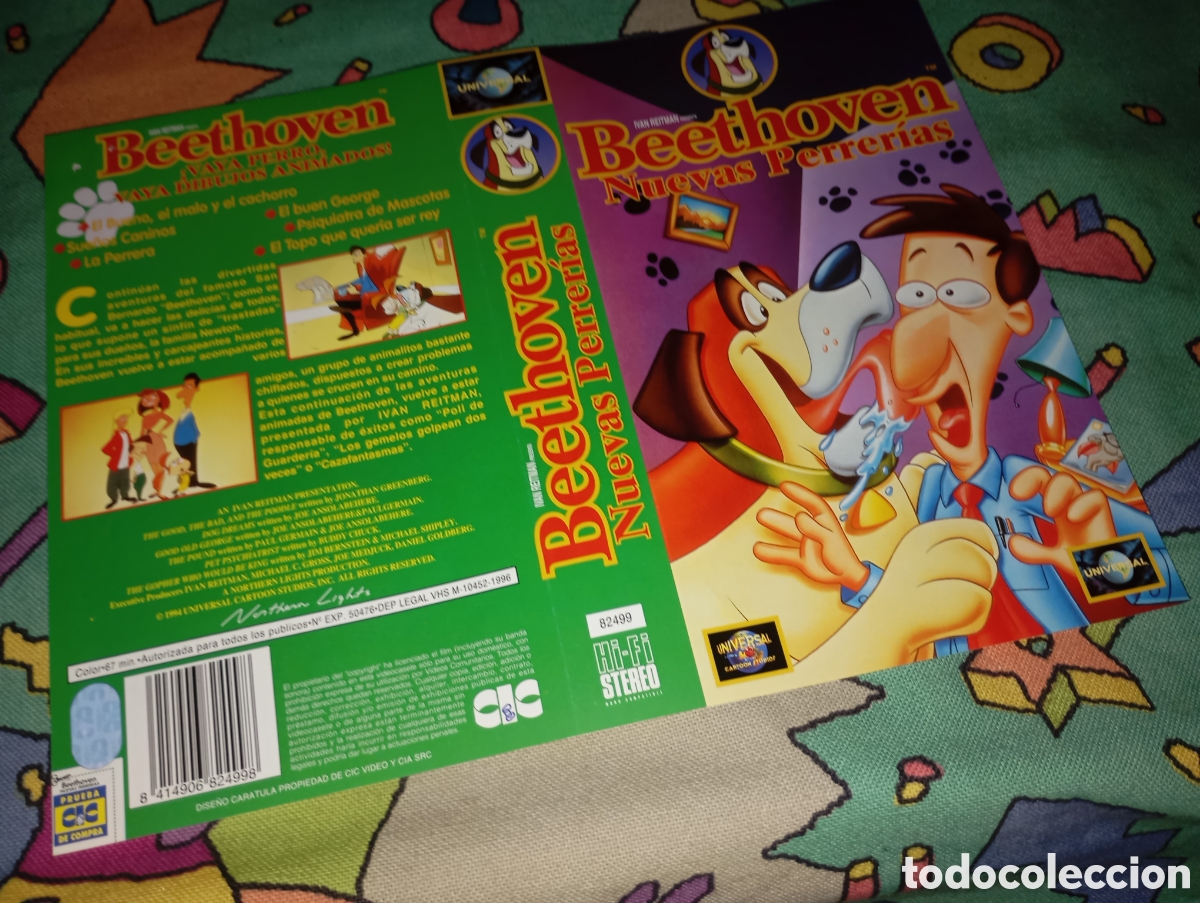 Cine: Car&aacute;tula vhs- Beethoven nuevas perrer&iacute;as (2)