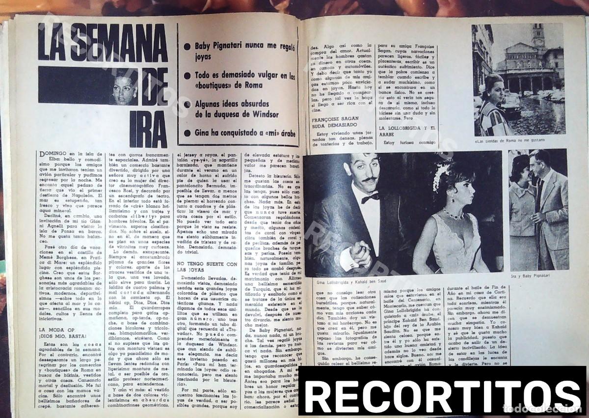 Cine: LA SEMANA DE IRA DE FURSTENBERG GINA LOLLOBRIGIDA BABY PIGNITARY KAHAID BEN SAUD
