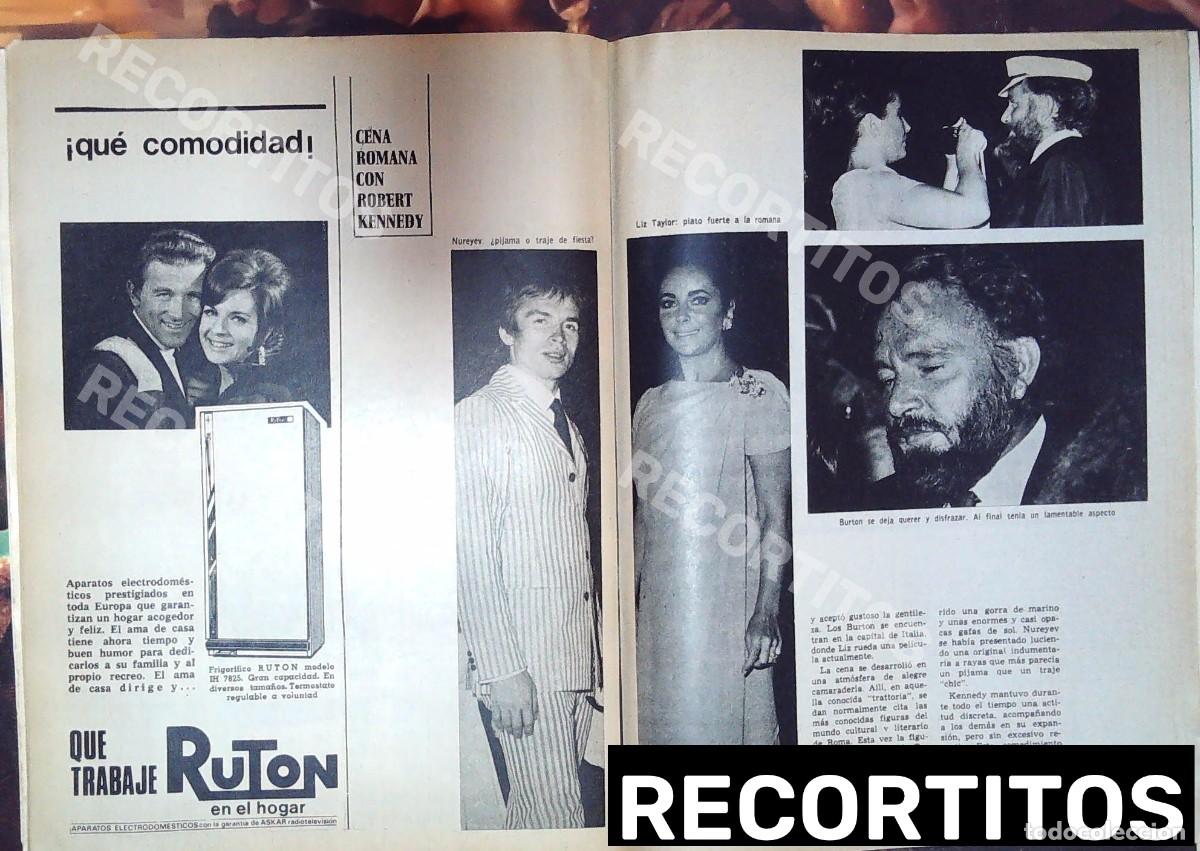 Cine: elizabeth taylor liz richard burton ROBERT KENNEDY NUREYEV