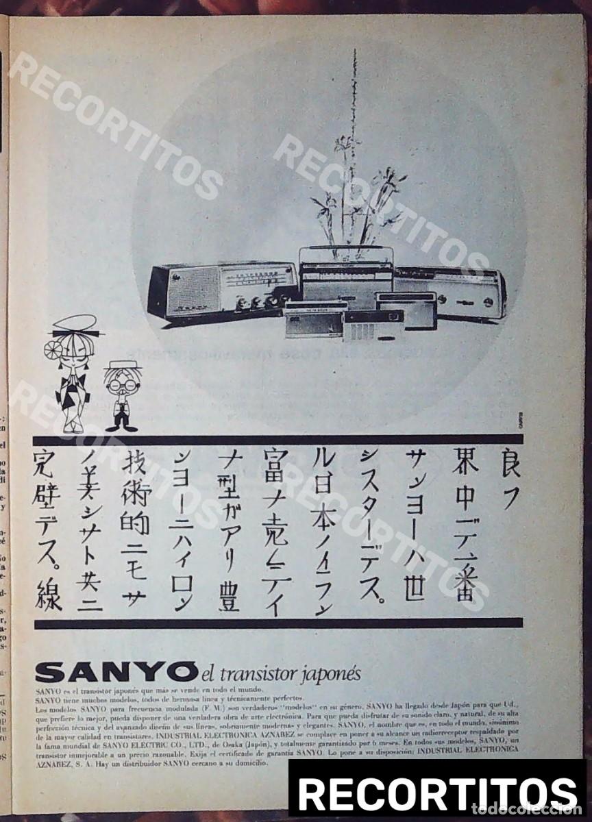 Cine: SANYO TELEVISOR ANUNCIO PUBLICIDAD transistor japones radio