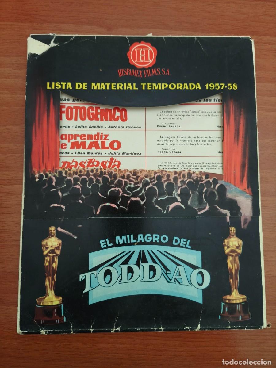 Cine: VC052 HISPAMEX FILMS-LISTA DE MATERIAL 1957-58-SIN CATALOGO PELICULAS
