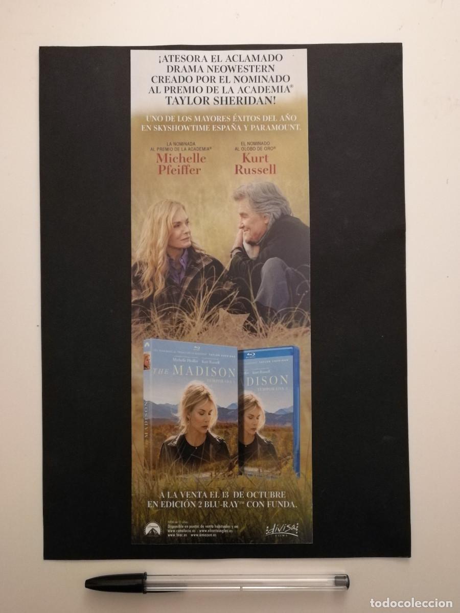 Cine: ANUNCIO ACARTONADO - The Madison - Michelle Pfeiffer - PUBLICIDAD LAMINA - KURT RUSSELL