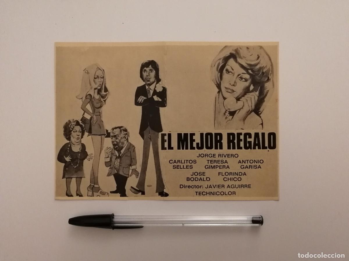 Cine: ANTIGUO ANUNCIO ACARTONADO -13*18- EL MEJOR REGALO - TERESA GIMPERA - JAVER AGUIRRE