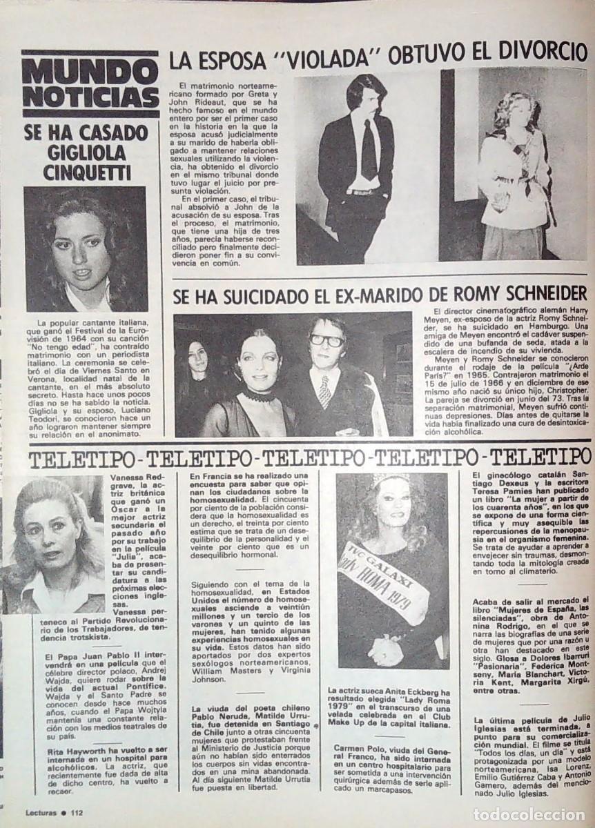 Cine: romy schneider anita eckberg gigliola cinquetti