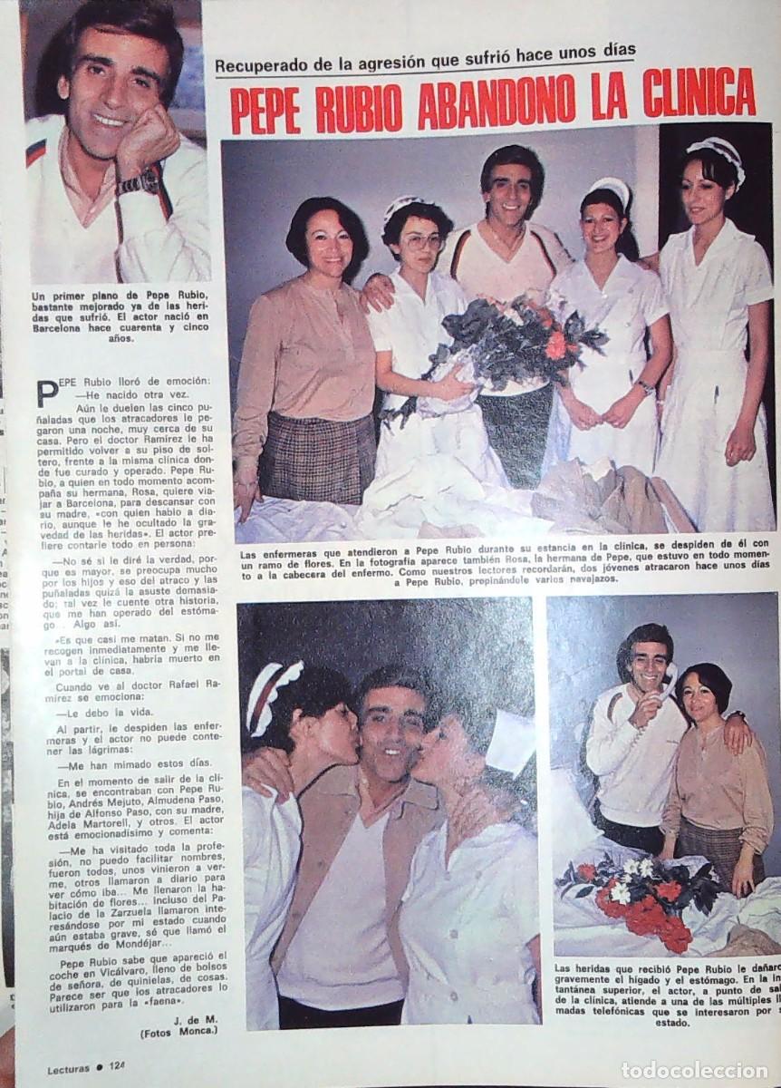 Cine: pepe rubio sale del hospital