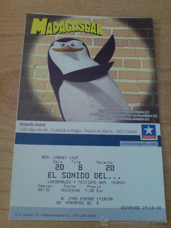 Cine: entrada cine publicidad madagascar - Foto 1