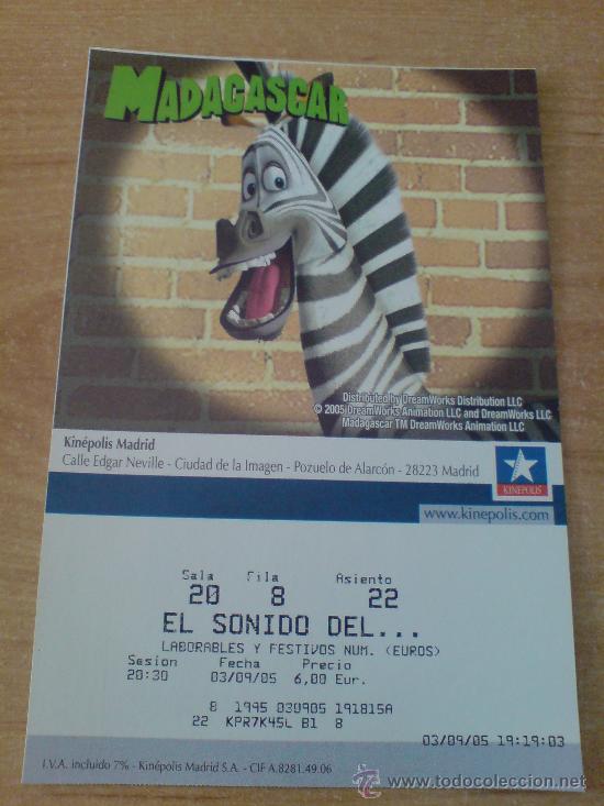 Cine: entrada cine publicidad madagascar - Foto 1