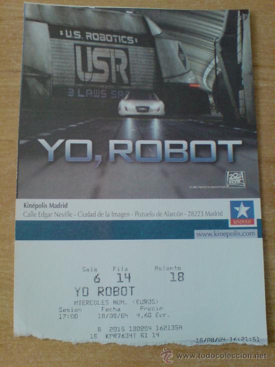 Cine: entrada cine pelicula yo robot - Foto 1