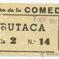 Cine: 1 ENTRADA DE CINE AÑOS 50, TEATRO DE LA COMEDIA, MADRID
