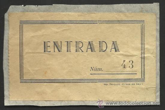 Cine: ENTRADA DE CINE  - BARCELONA - PEGADA - (V-111) - Foto 1