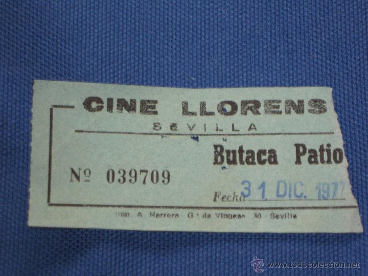 Cine: ENTRADA DE CINE - LLORENS - SEVILLA - Foto 1