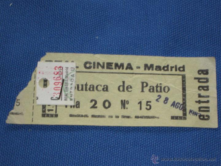 Cine: ENTRADA DE CINE - REAL CINEMA - MADRID - Foto 1