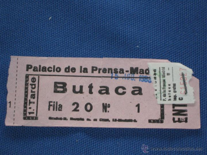 Cine: ENTRADA DE CINE - PALACIO DE LA PRENSA - MADRID - Foto 1