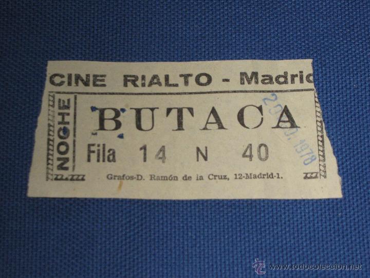 Cine: ENTRADA DE CINE - RIALTO - MADRID - Foto 1