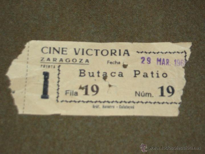 Cine: ENTRADA DE CINE - VICTORIA - ZARAGOZA - Foto 1