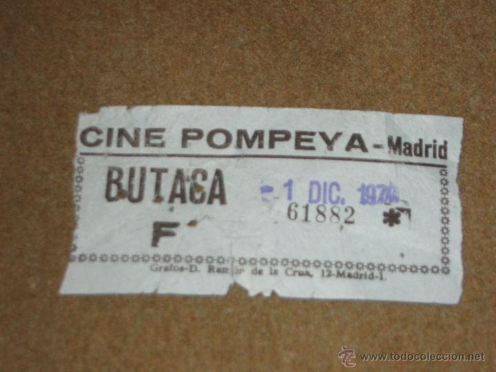 Cine: ENTRADA DE CINE - POMPEYA - MADRID - Foto 1