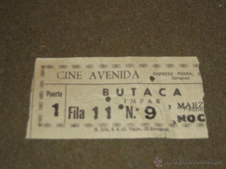 Cine: ENTRADA DE CINE - AVENIDA - ZARAGOZA - Foto 1