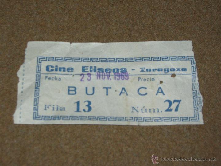 Cine: ENTRADA DE CINE - ELISEOS - ZARAGOZA - Foto 1