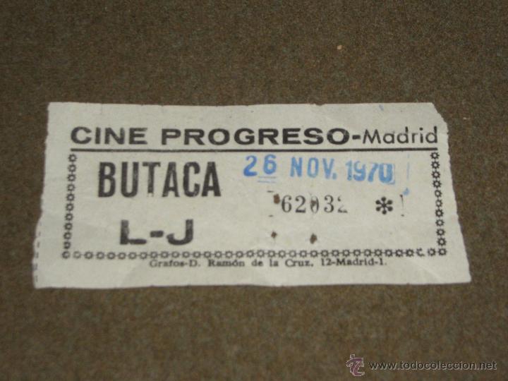 Cine: ENTRADA DE CINE - PROGRESO - MADRID - Foto 1