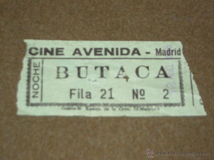 Cine: ENTRADA DE CINE - AVENIDA - MADRID - Foto 1