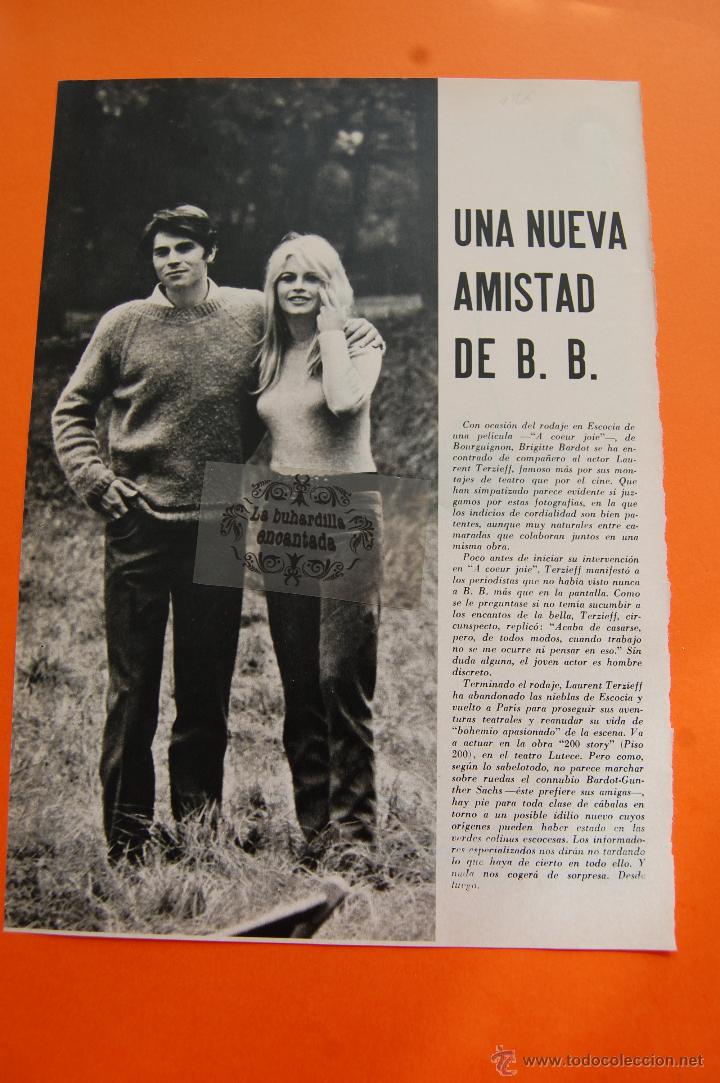 Cine: ARTICULO 1966 - BRIGITE BARDOT - 1 PAGINA - Foto 1