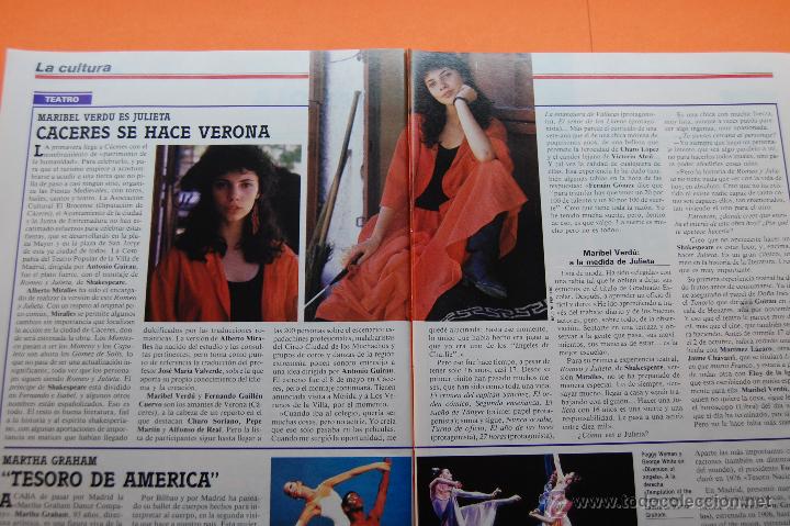 Cine: ARTICULO 1987 - MARIBEL VERDU - 2 PAGINA - Foto 1