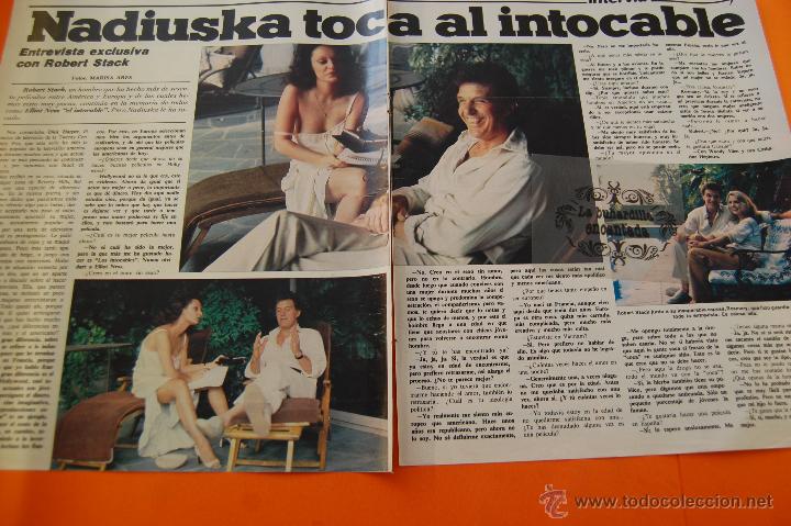 Cine: ARTICULO 1978 - NADIUSKA ENTREVISTA A ROBERT STACK - 2 PAGINAS - Foto 1