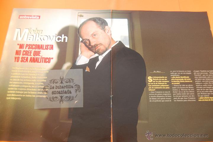 Cine: ARTICULO 1997 - JOHN MALKOVICH - 4 PAGINAS - Foto 1