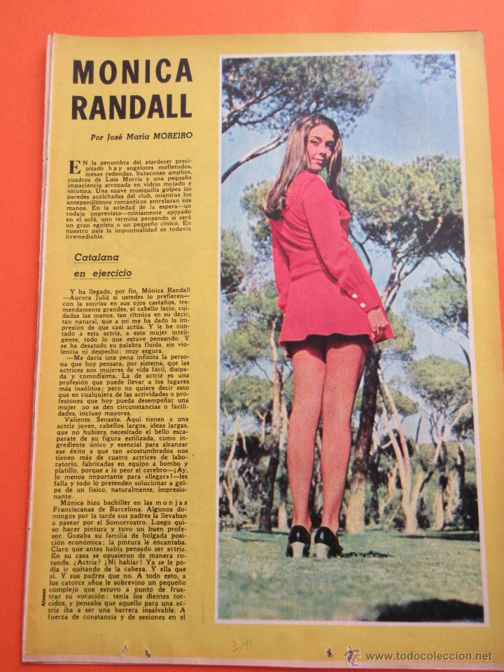Cine: ARTICULO 1971 - MONICA RANDALL - 6 PAGINAS - Foto 1