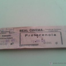 Cine: TACO Ó TALONARIO DE ENTRADAS CINE REAL CINEMA PREFERENCIA CALZADA DE CALATRAVA, CIUDAD REAL 1978. Lote 48452896