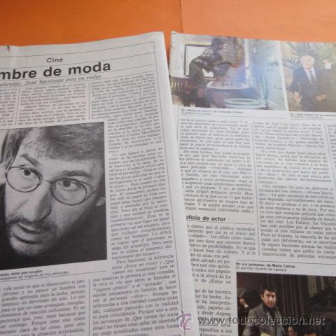 Cine: ARTICULO 1982 -  JOSE SACRISTAN - 3 PAG - Foto 1