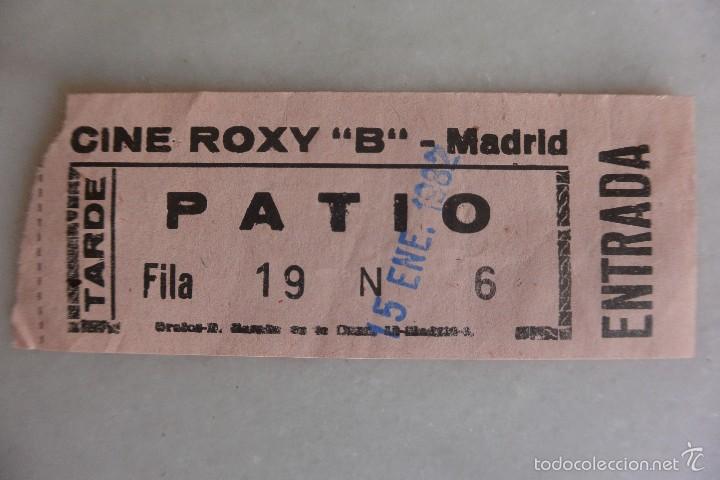 Cine: ENTRADA CINE ROXY B MADRID 1982 - Foto 1