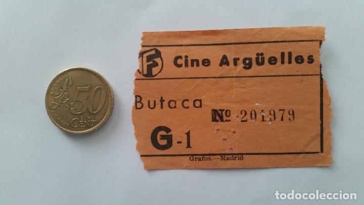Cine: Entrada de cine Arg&uuml;elles. A&ntilde;os 50 - Foto 1