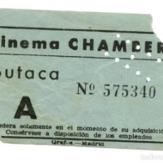 Cine: ENTRADA DE CINE CINEMA CHAMBERI AÑOS 50. Lote 91355080
