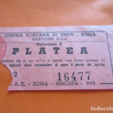 Cine: ENTRADA CINE CINEMA FONTANA DI TREVI ROMA