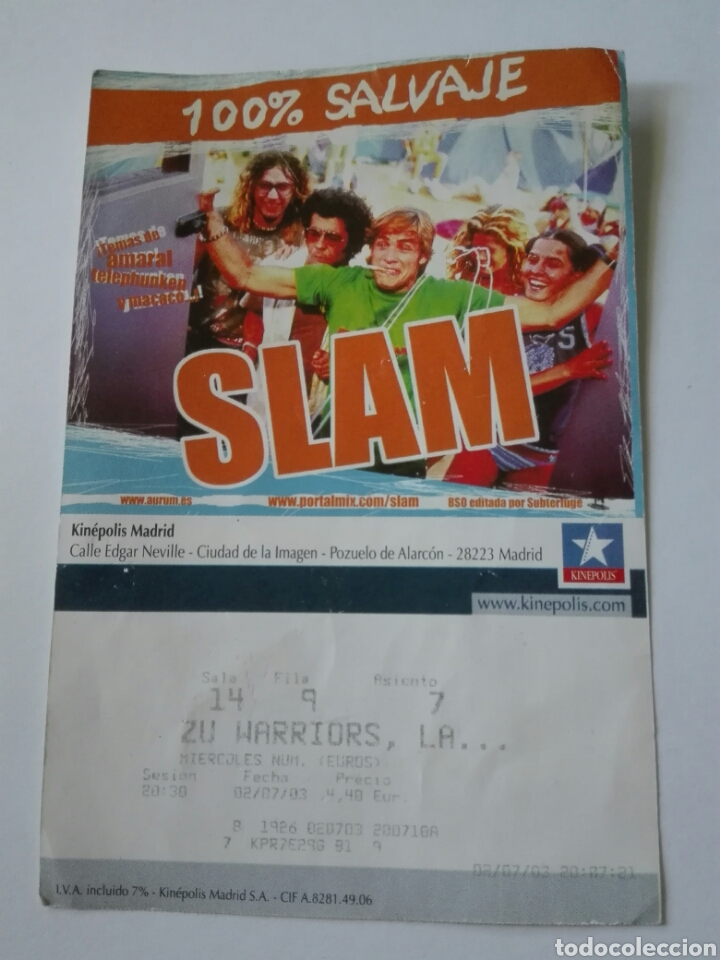 Cine: ENTRADA CINE KINEPOLIS - SLAM - Foto 1