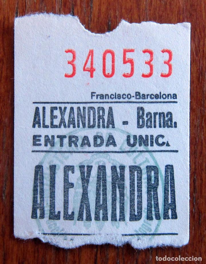 Cine: ENTRADA CINE - ALEXANDRA - BARCELONA - Foto 1