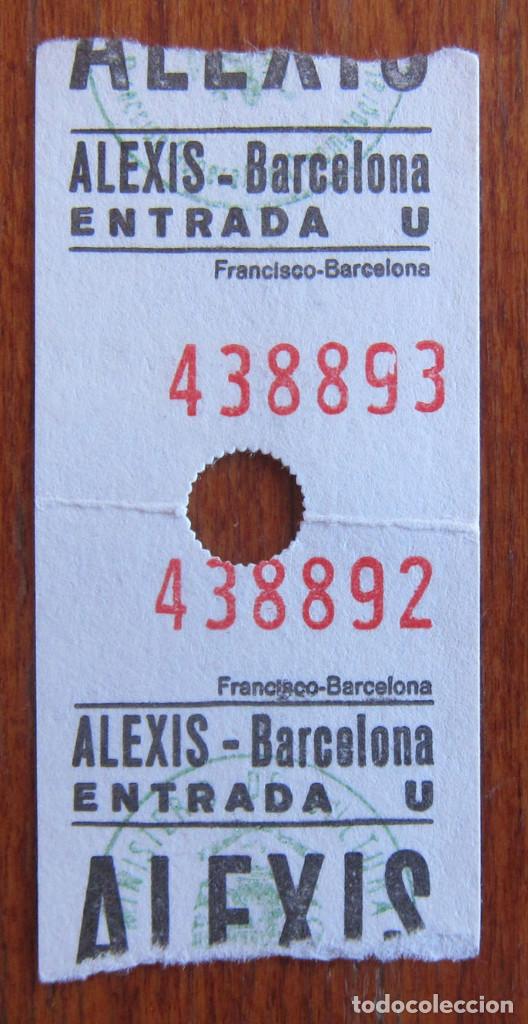 Cine: ENTRADA CINE - ALEXIS - BARCELONA - DOBLE - Foto 1