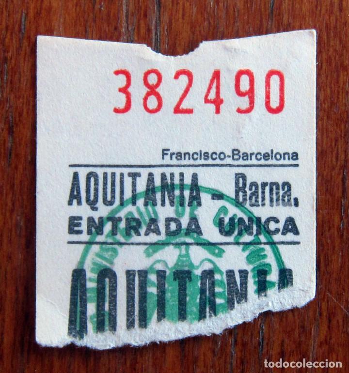 Cine: ENTRADA CINE - AQUITANIA - BARCELONA - Foto 1