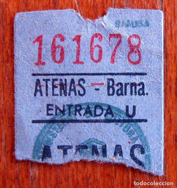 Cine: ENTRADA CINE - ATENAS - BARCELONA - Foto 1