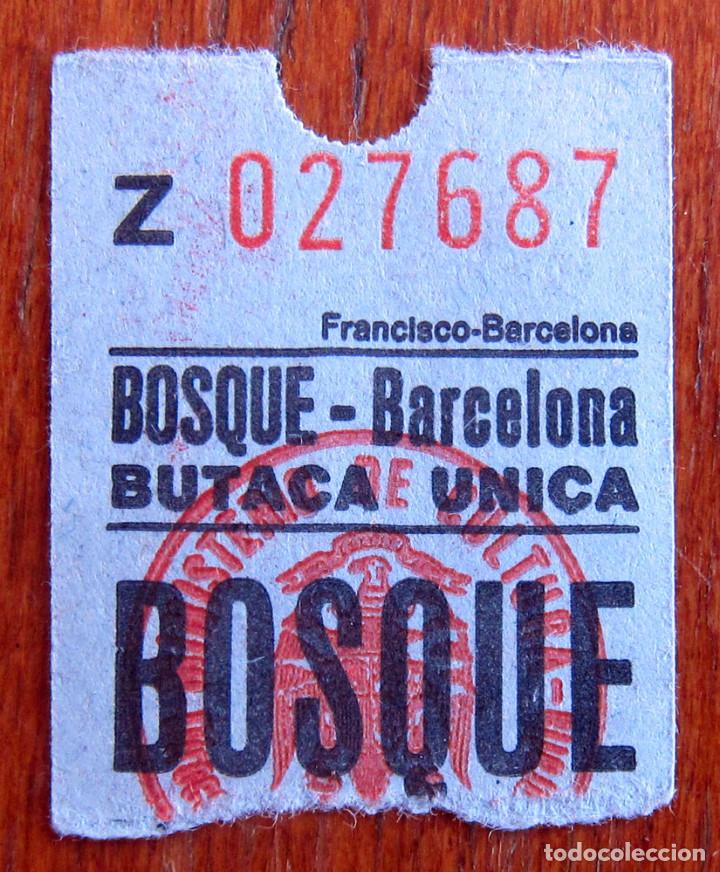 Cine: ENTRADA CINE - BOSQUE - BARCELONA - Foto 1